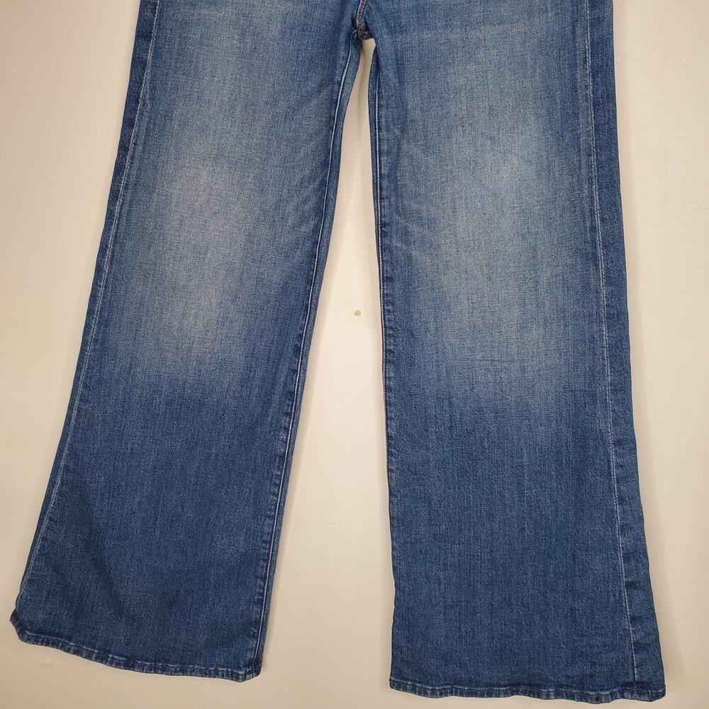 Mother Denim The Tomcat Roller Wide Leg Jeans Where is my Mind Blue 70s Size 27 - Picture 6 of 10